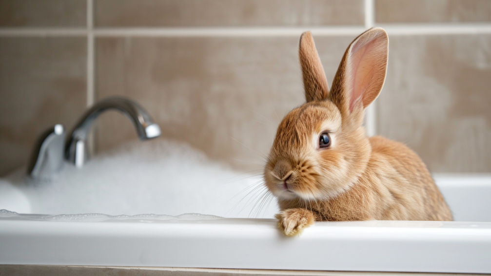 Con qué frecuencia bañar a un conejo