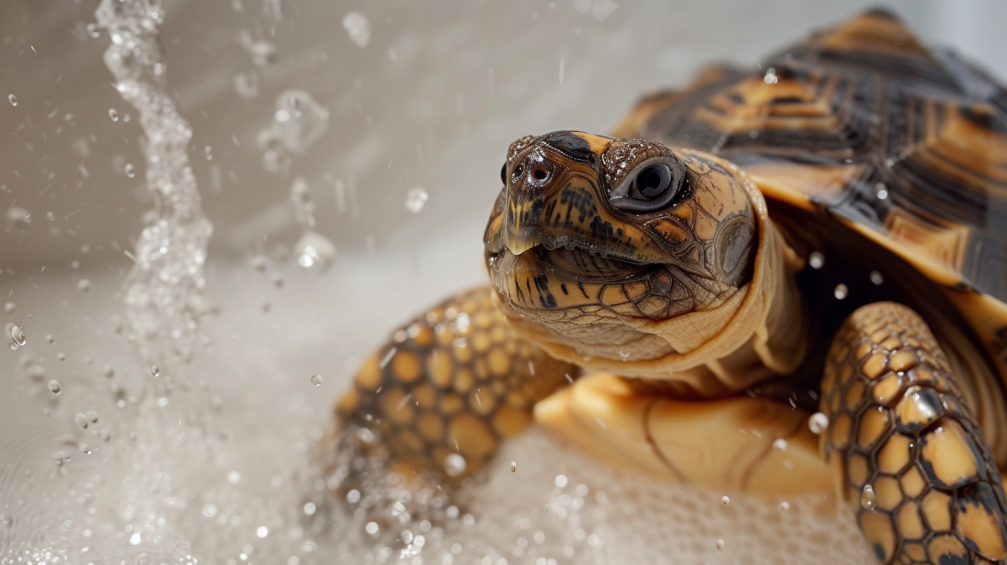 ¿Cómo se lava la tortuga de tierra?