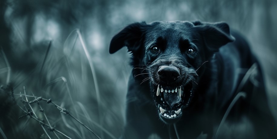 ¿Qué significa soñar con un perro negro agresivo?