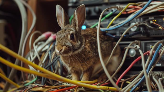 ¿Cómo proteger los cables de los conejos?