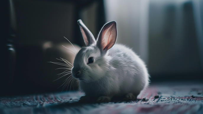 ¿Cómo calmar a un conejo por la noche?