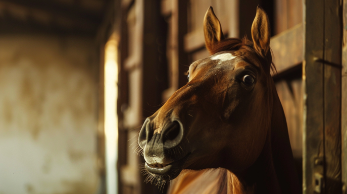 ¿Qué significa que el caballo levante el labio superior?