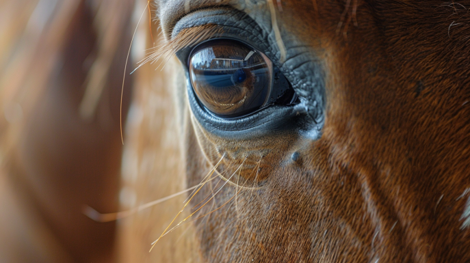 ¿Cómo ven los caballos en la oscuridad?