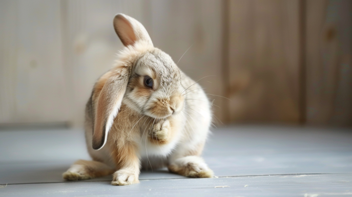 ¿Por qué mi conejo siempre se rasca?