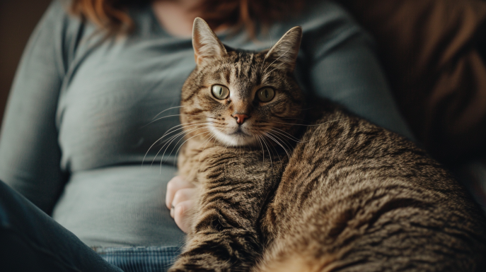 ¿Por qué mi gato se pone boca abajo?