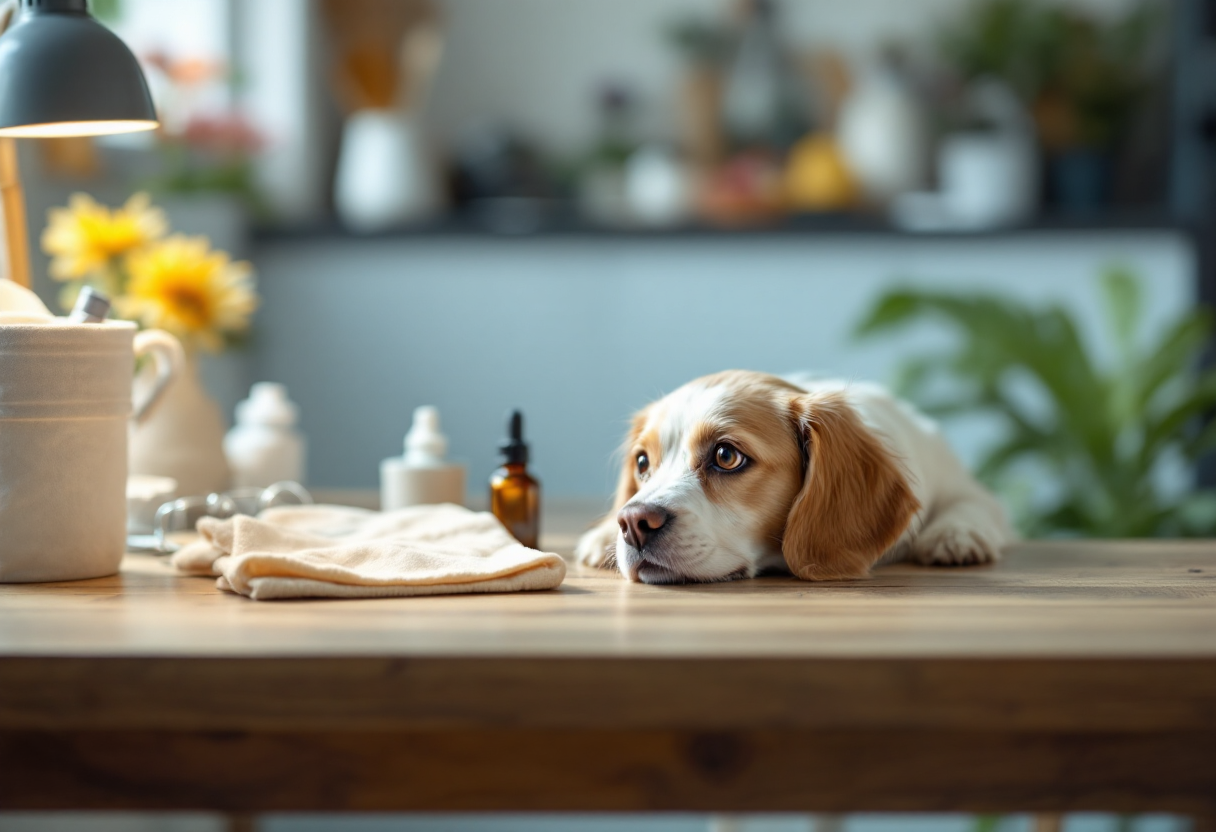 Mascota con ojos saludables y brillantes