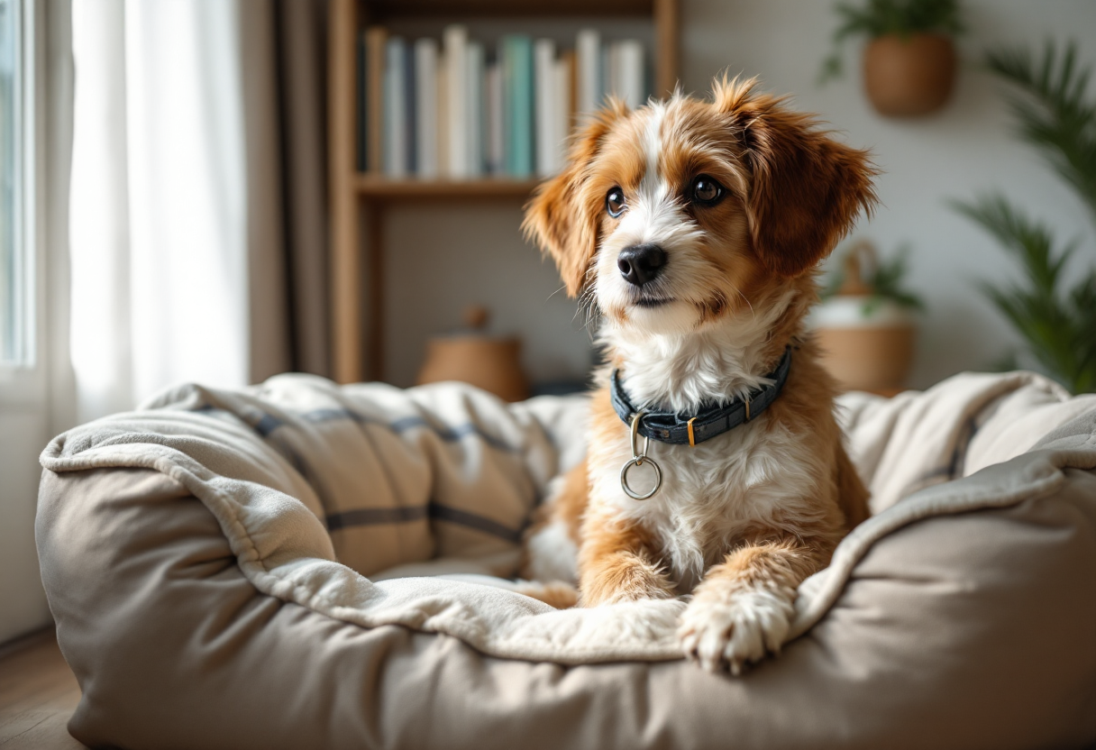 Cane e gatto con occhi sani e felici