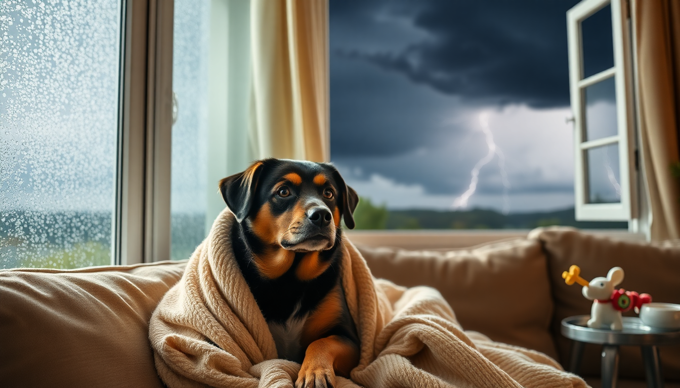 Cómo mantener a tus mascotas seguras durante tormentas