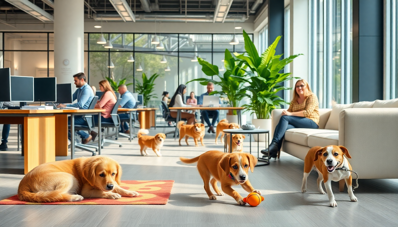 Cómo la presencia de perros mejora el ambiente laboral