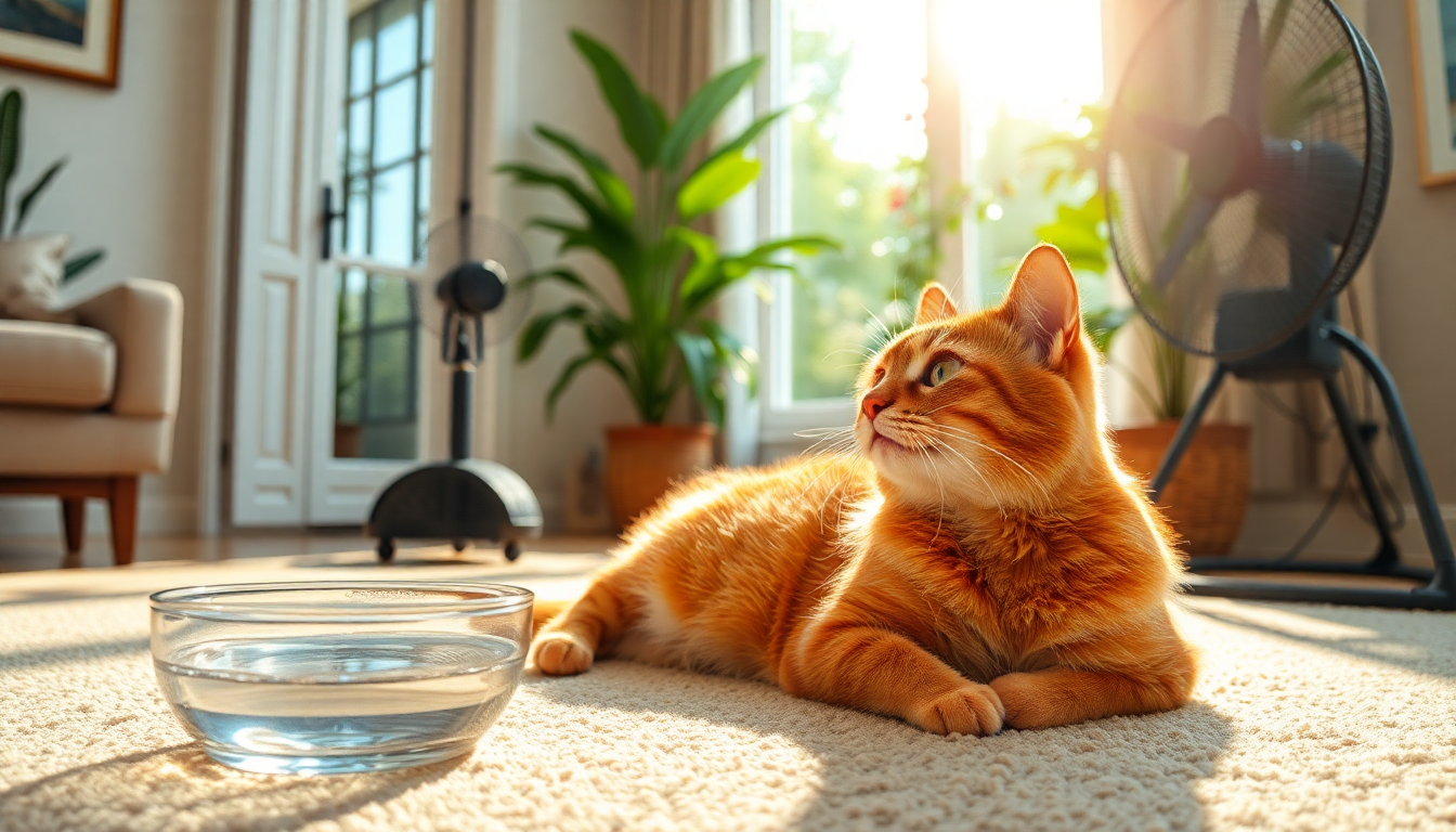 Cómo refrescar a tu gato en los días calurosos del verano