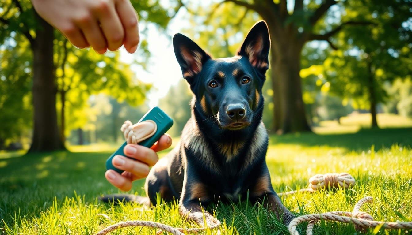 Cómo utilizar el clicker para mejorar el adiestramiento canino de tu perro