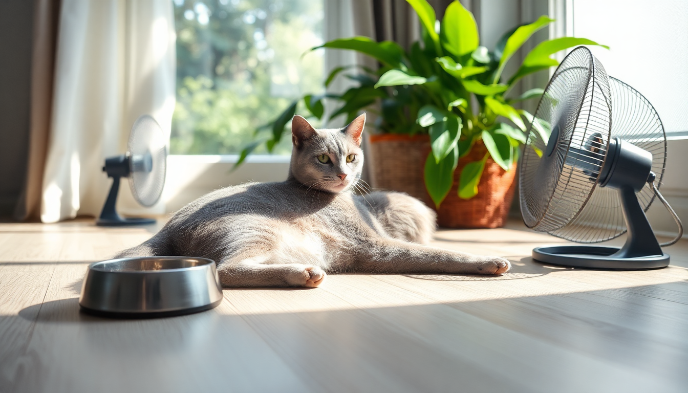 La adaptación de los gatos al calor