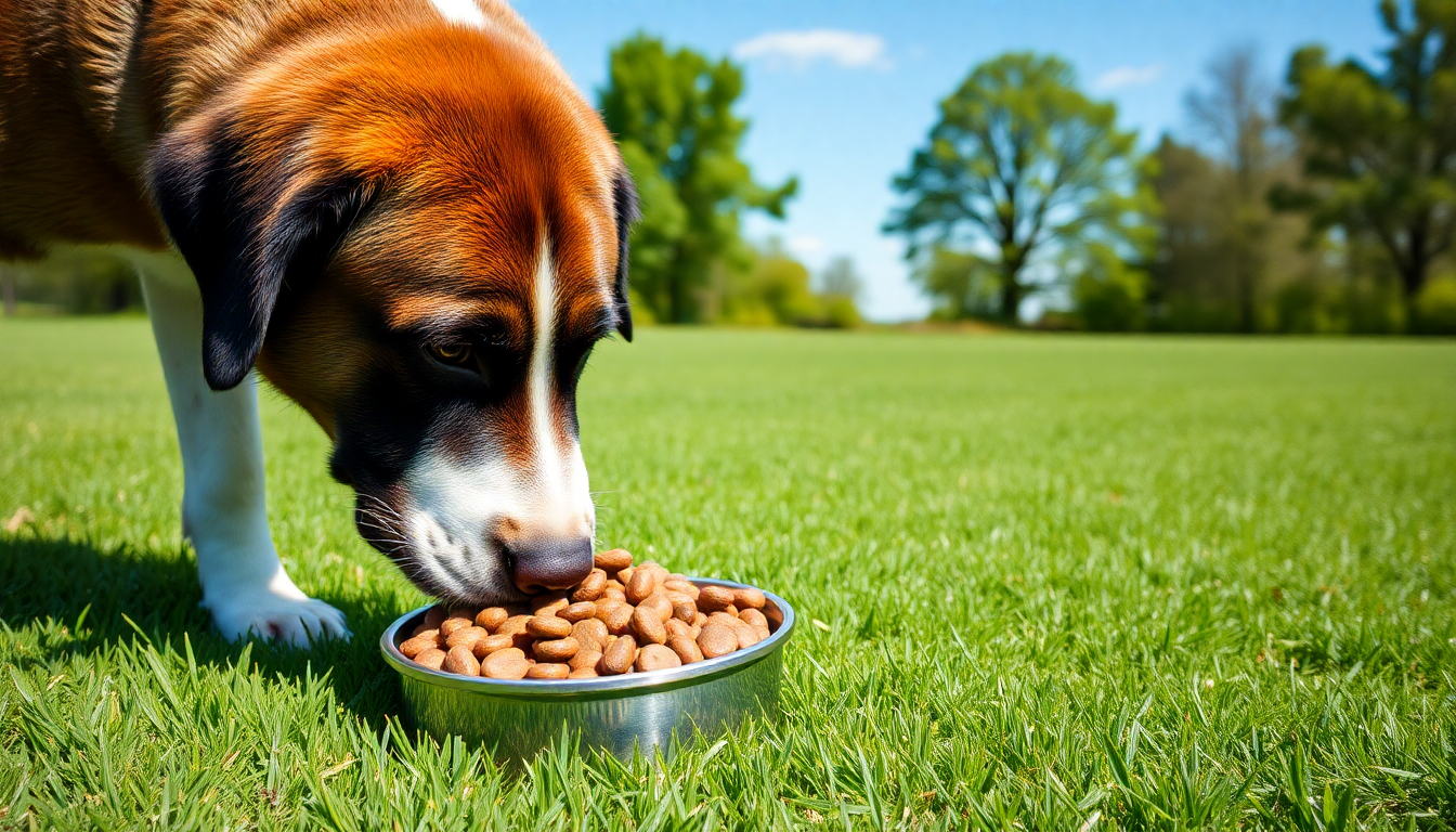 La alimentación adecuada para perros de razas grandes