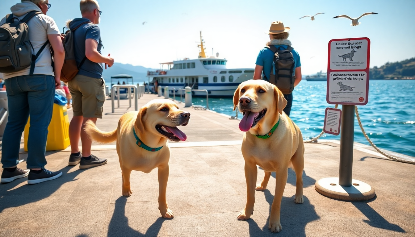 Viajar en barco con tu perro: todo lo que debes saber