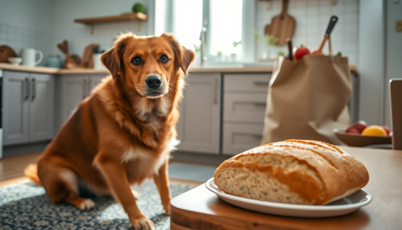Guía sobre el consumo de pan en perros: riesgos y recomendaciones