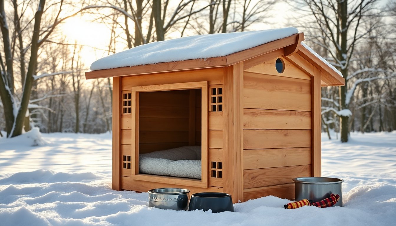 Cómo hacer de la caseta de tu perro un refugio cálido en invierno