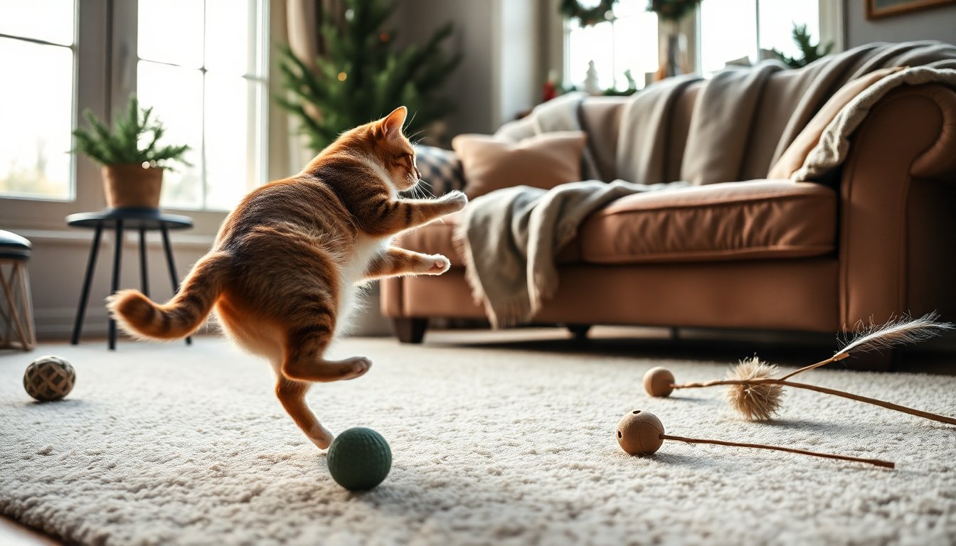 Cómo mantener a tu gato indoor activo y entretenido durante el invierno