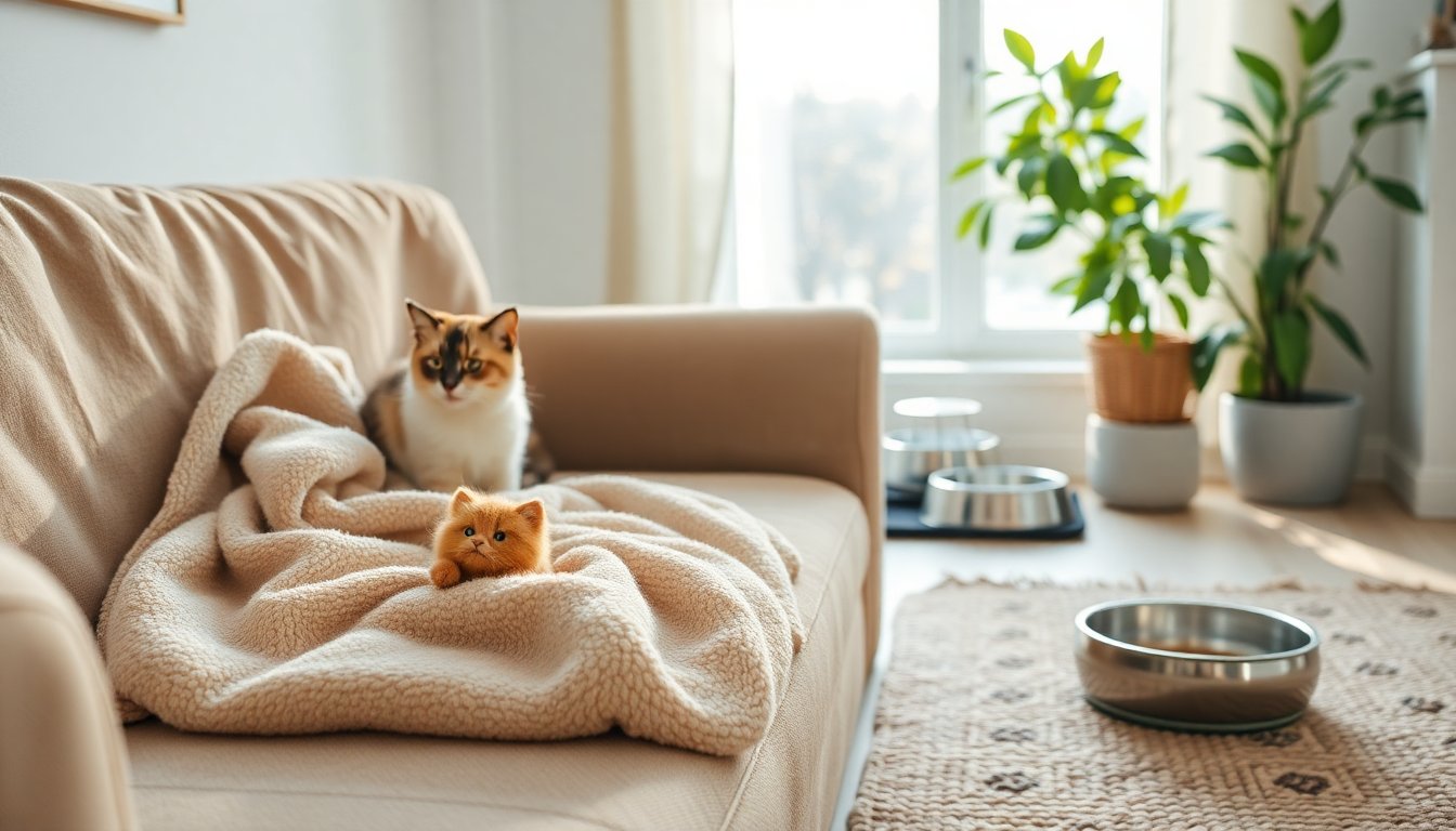 Cómo promover el bienestar de tu gato en invierno