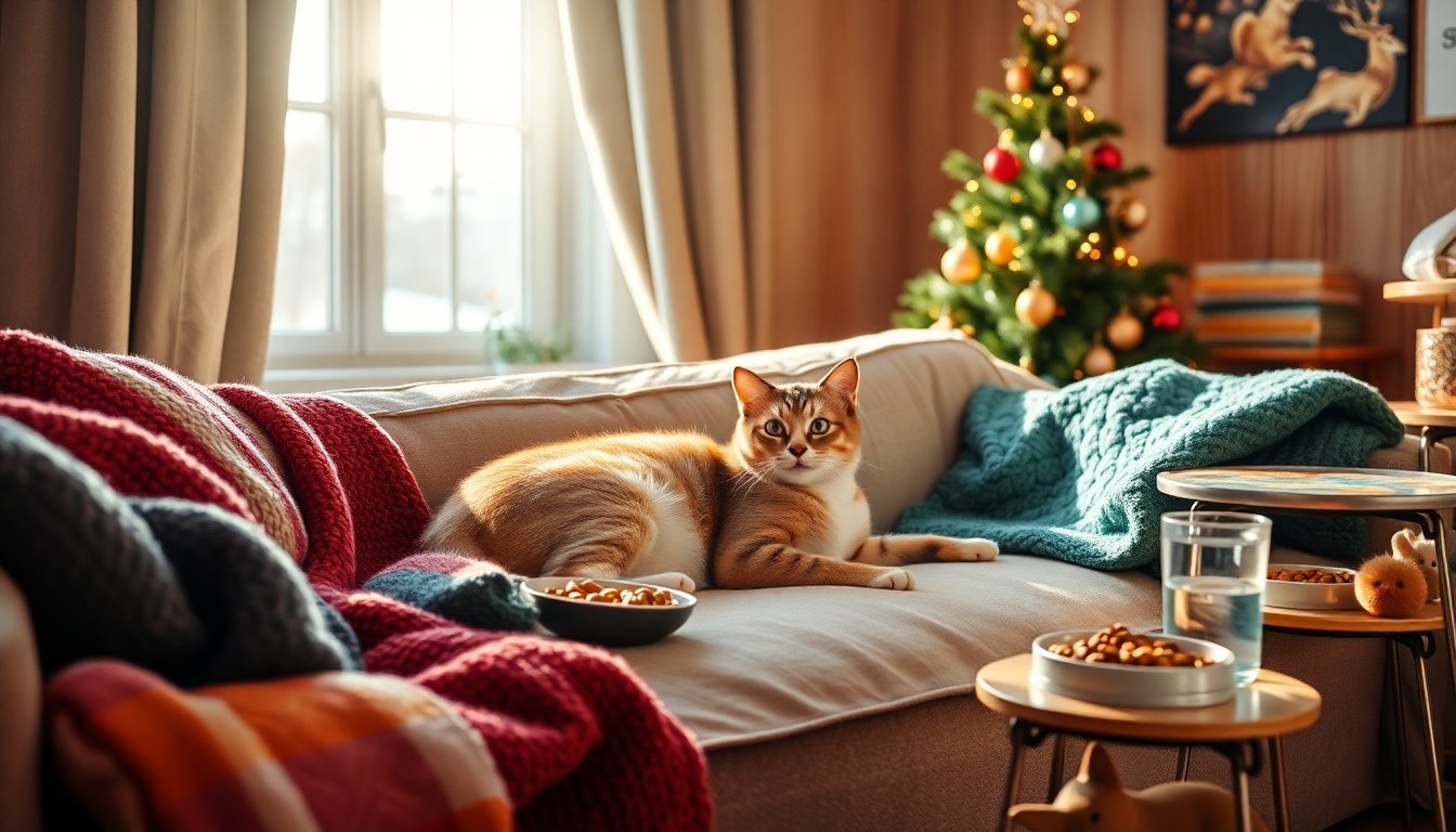 Consejos esenciales para el cuidado y la actividad de gatos en invierno
