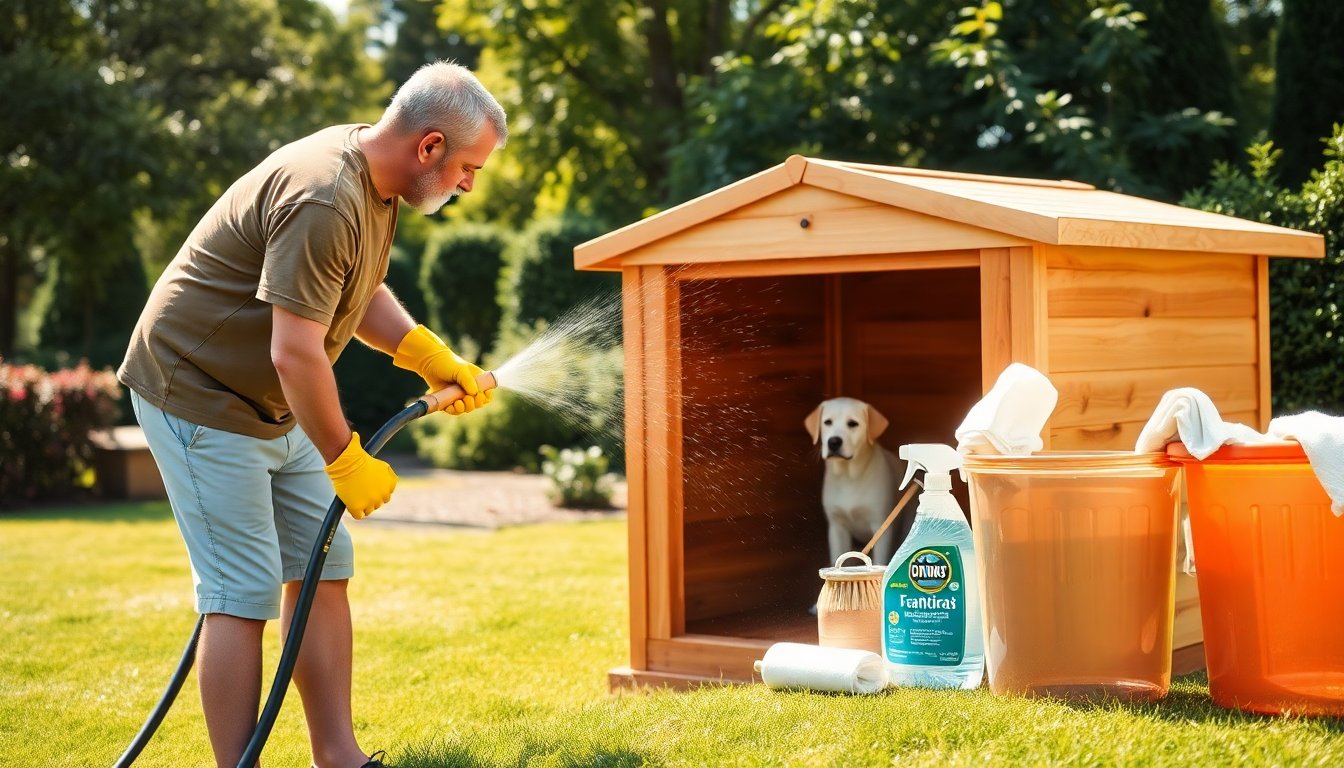 Guía práctica para limpiar y desinfectar la caseta de tu perro