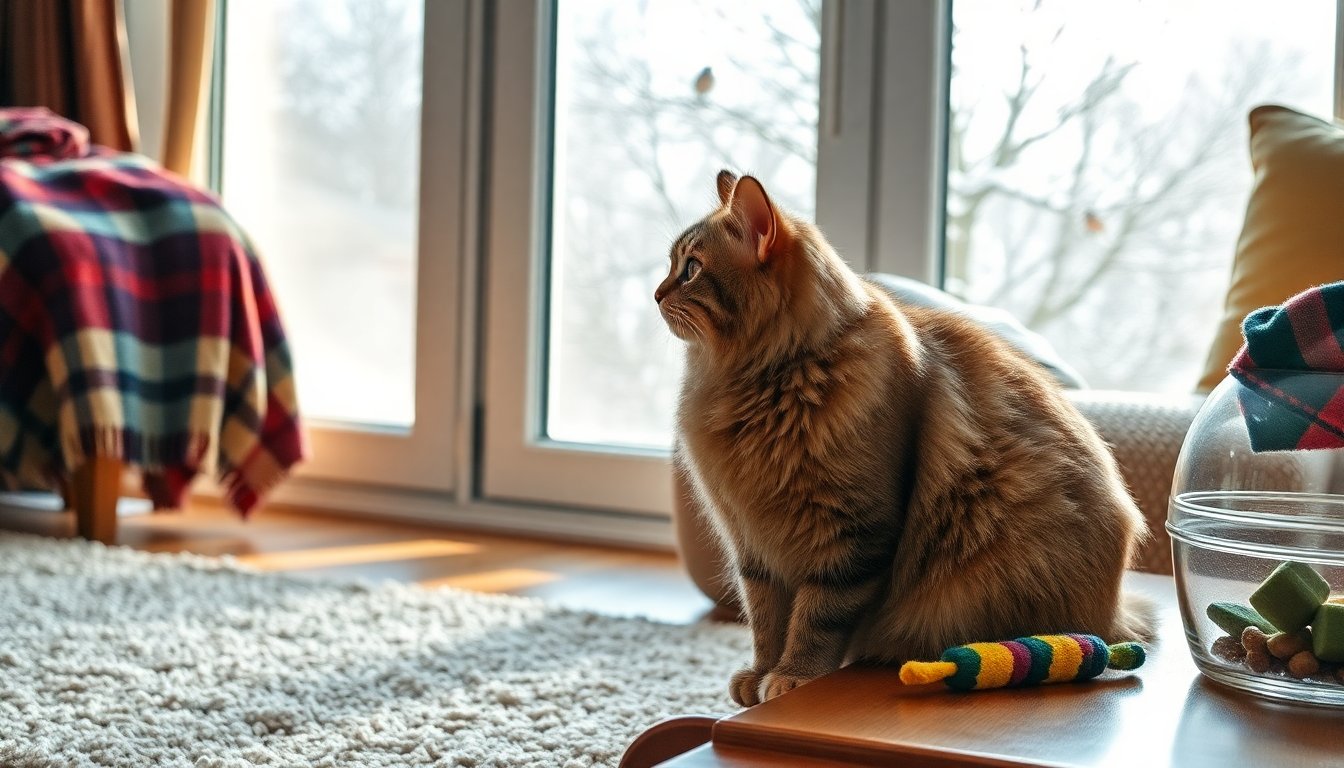Consejos para mantener la salud de tu gato en invierno