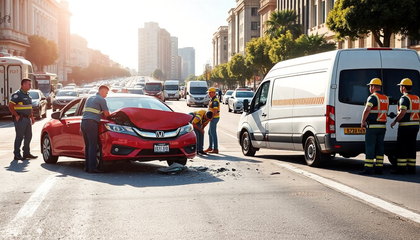 Grave accidente en el centro de la ciudad deja varios heridos