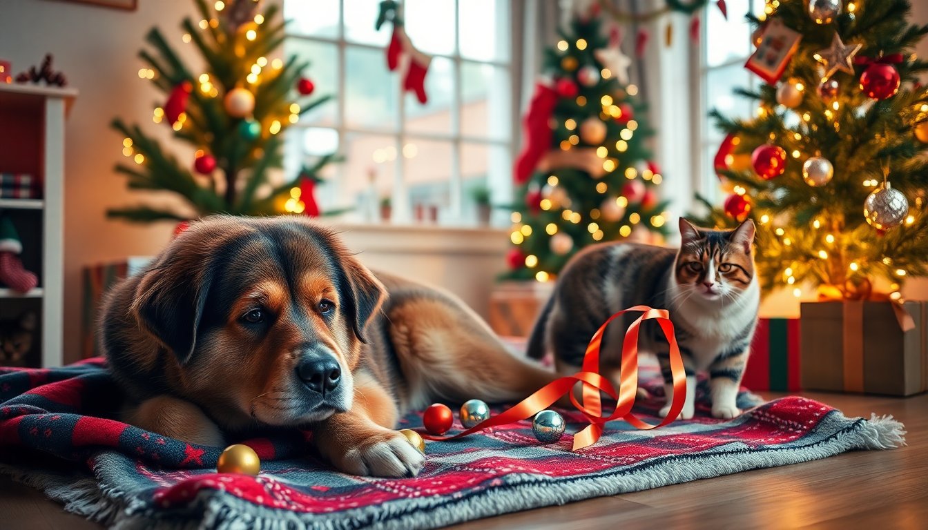 Cómo mantener seguros a tus animales durante la Navidad: Consejos imprescindibles
