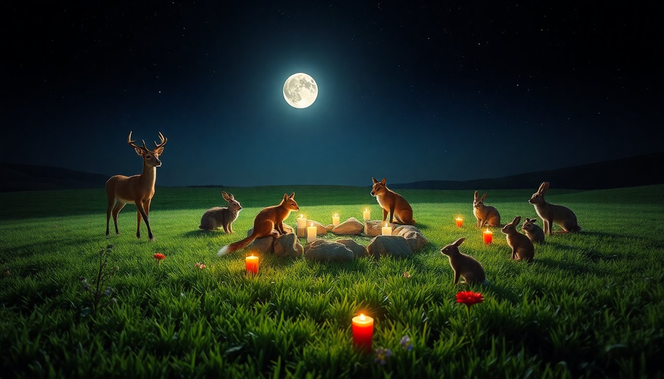 Rituales de Luna Nueva para Potenciar el Bienestar Animal y la Conciencia Espiritual