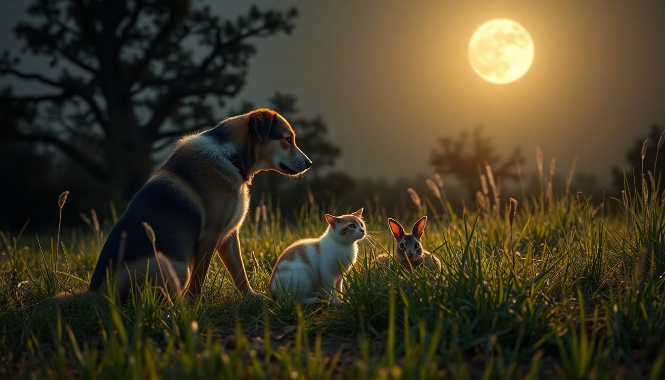 Influencia de la Luna Nueva en la Sanación Animal: Beneficios y Prácticas Efectivas