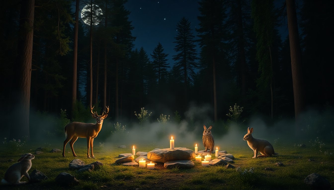 Rituales de sanación animal: Conexiones poderosas durante la luna nueva