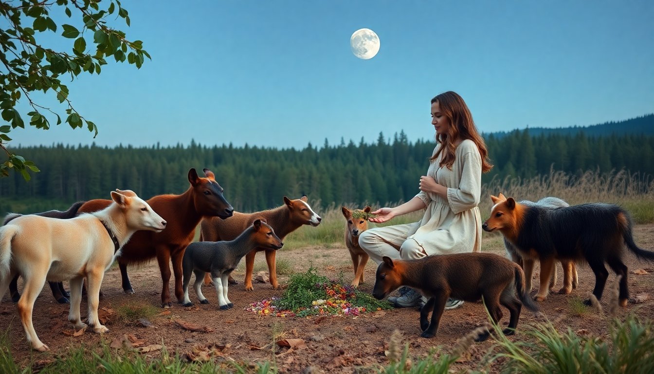 Rituales de Sanación Animal Durante la Luna Nueva: Conexiones Espirituales y Energías Positivas