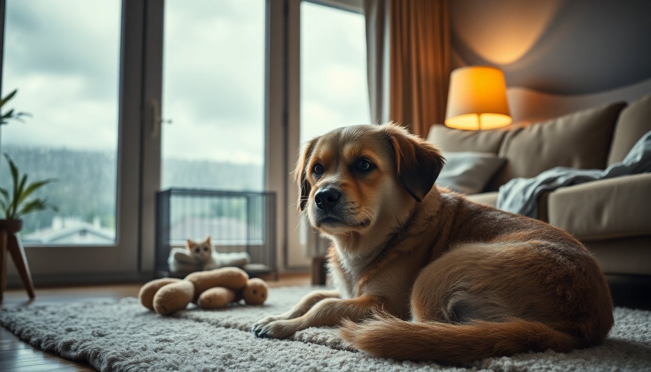 Consejos para el bienestar de tus mascotas en días de tormenta