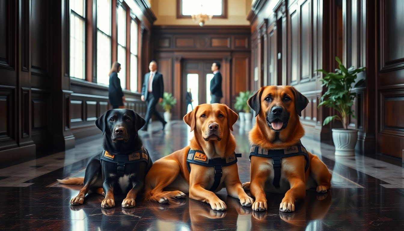 Expansión del programa de perros de apoyo en los tribunales de Nueva Gales del Sur