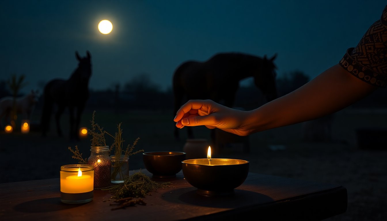Rituales de sanación animal para la luna nueva y el año del Caballo
