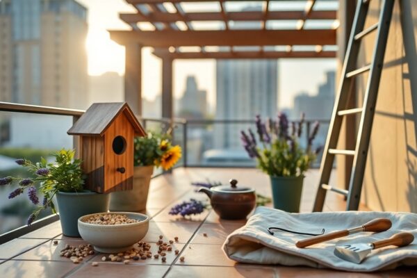 Guía para construir un balcón amigable para aves en la ciudad