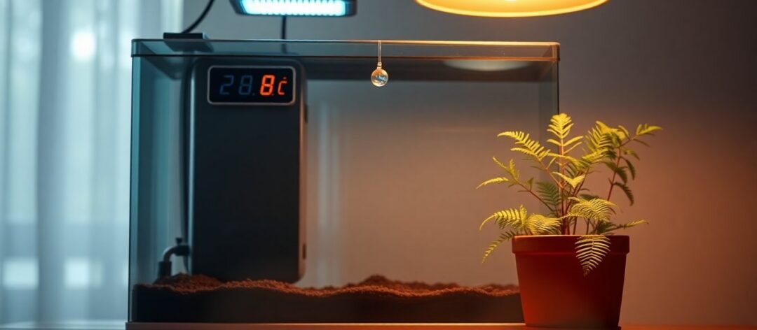 Guía práctica para optimizar la iluminación y temperatura en terrarios