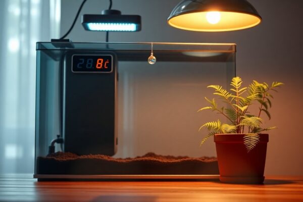 Guía práctica para optimizar la iluminación y temperatura en terrarios