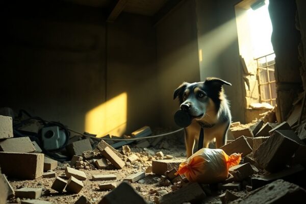 Tsunami, el border collie que rescata vidas en Venezuela tras los terremotos de 2026