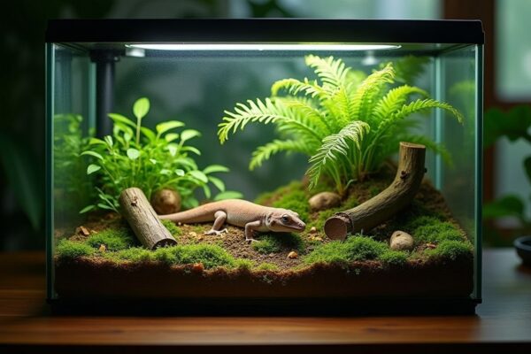 Cómo crear un ecosistema vivo para geckos: sustrato, plantas y cuidados esenciales