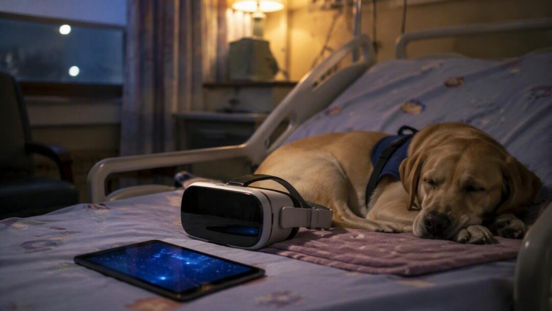 Cómo la terapia asistida con perros y realidad virtual mejora la vida de niños con cáncer en Galicia