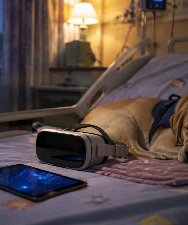Cómo la terapia asistida con perros y realidad virtual mejora la vida de niños con cáncer en Galicia