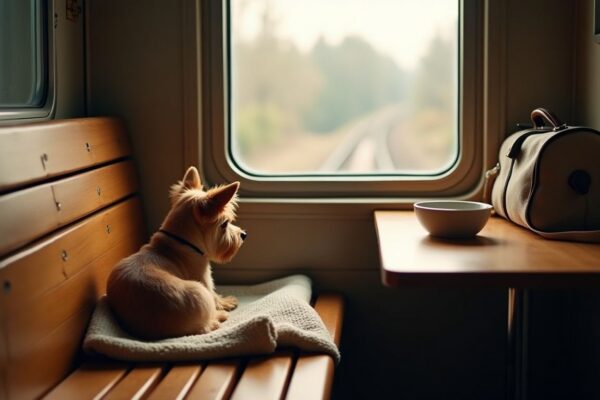 Consejos prácticos para viajar en tren con tu perro