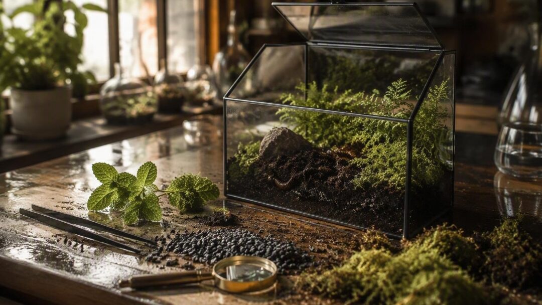Guía completa para construir terrarios vivos con bioactivos y fauna útil