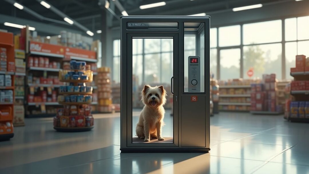 Innovación alemana: estacionamientos seguros para mascotas en comercios