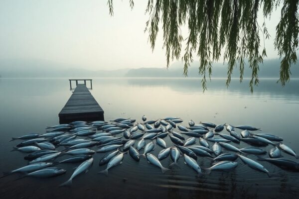 Mortandad masiva de peces en lago Pilchowickie: causas y consecuencias del desastre ecológico