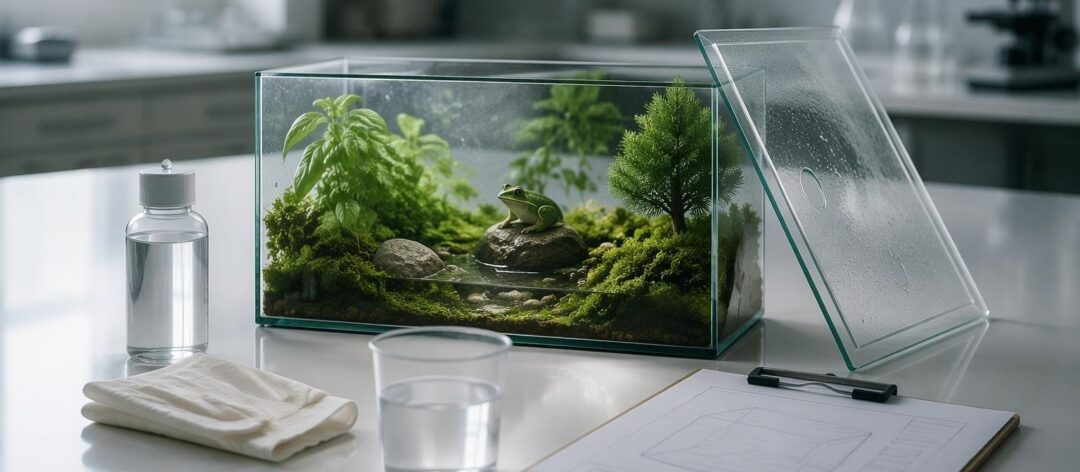 Protocolos esenciales para mantener terrarios de anfibios libres de enfermedades