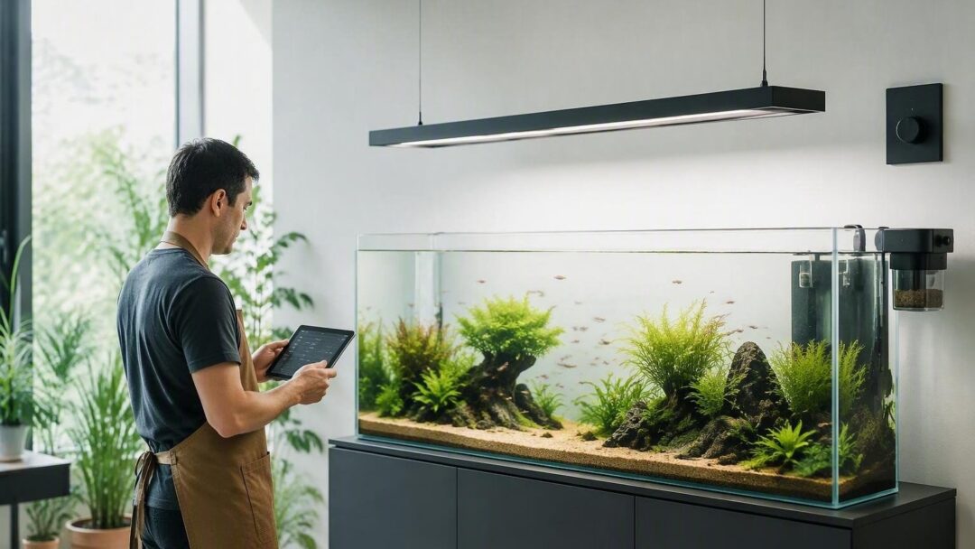Acuario inteligente paso a paso: automatiza alimentación y control de luz