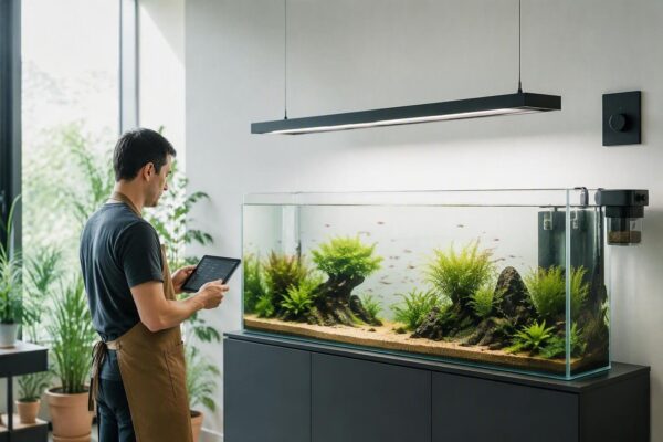 Acuario inteligente paso a paso: automatiza alimentación y control de luz