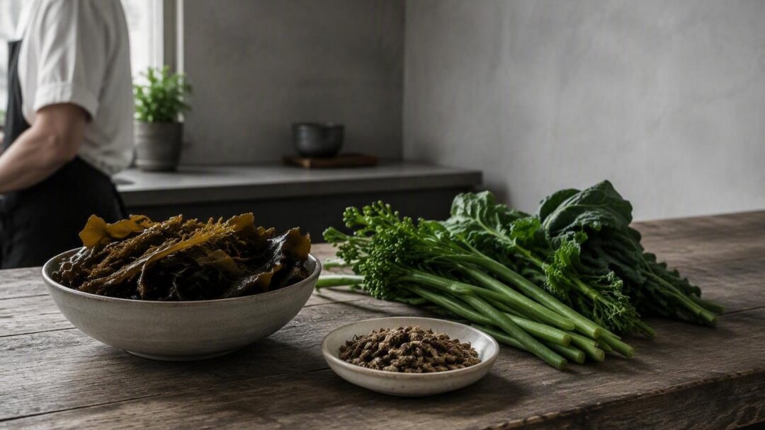Algas, insectos y vegetales balanceados: opciones nutritivas para peces