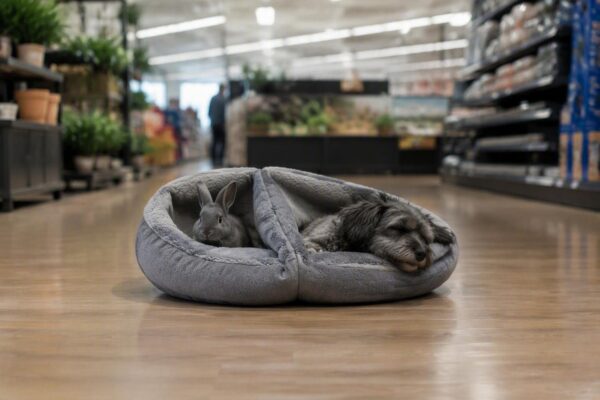 Cama reversible para perros, gatos y conejos en Aldi: características y beneficios